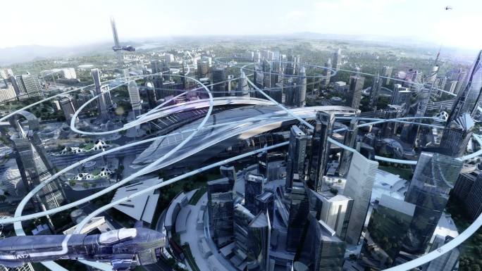 未来科技智能交通城市1