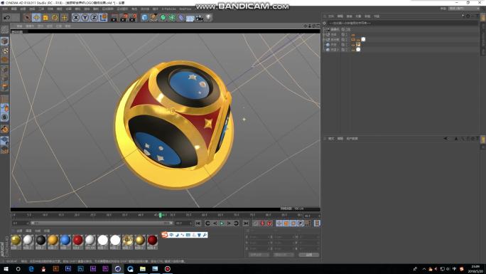 2018足球世界杯LOGO（C4D模型）