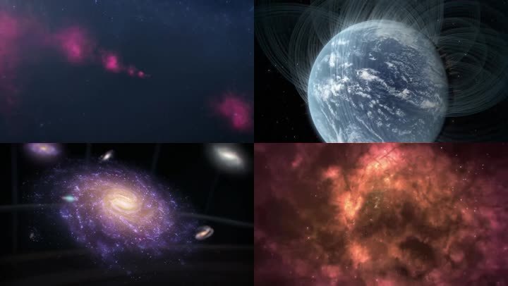 宇宙银河穿梭星光特效素材