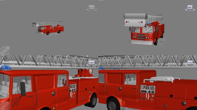 消防高空作业车-max源文件（含材质）