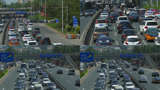 城市车流，堵车