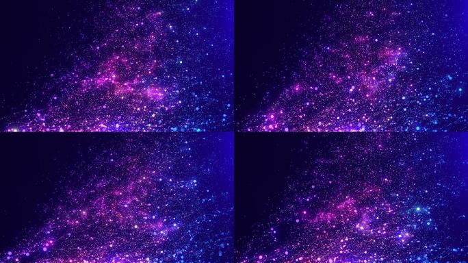 【原创】唯美浪漫爱情梦幻蓝紫色粒子背景