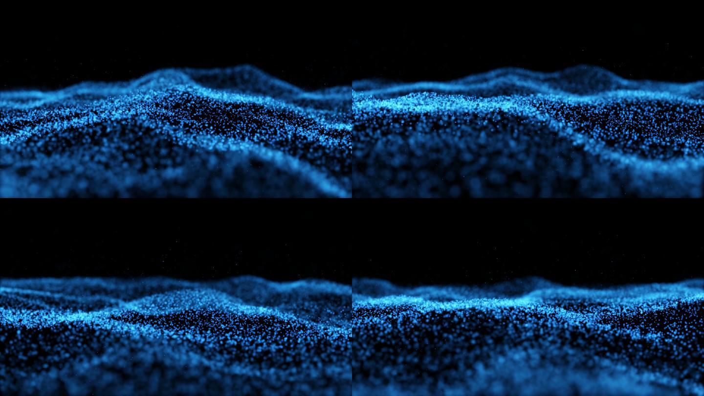 粒子海洋带透明通道方便叠加视频