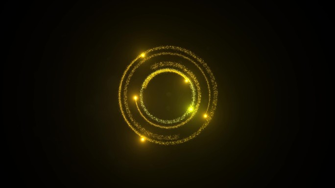 金色粒子转圈圈元素