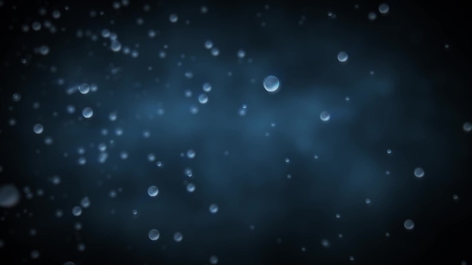 唯美粒子水泡上升循环视频
