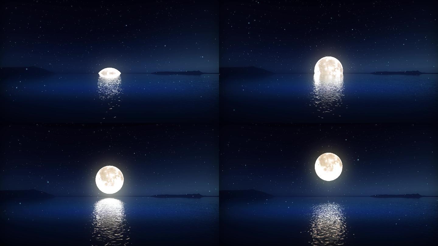 水面生明月圆月视频