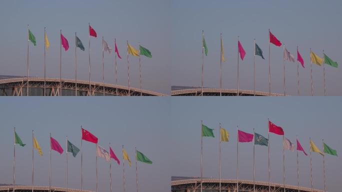 济南遥墙机场标志牌示旗帜稳定器拍摄7