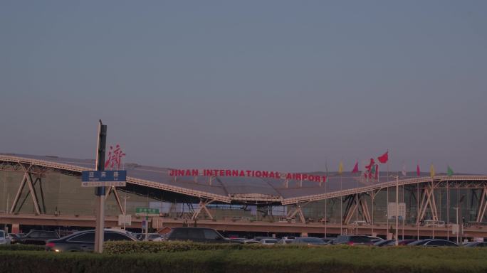 济南遥墙机场黄昏带密度稳定器拍摄