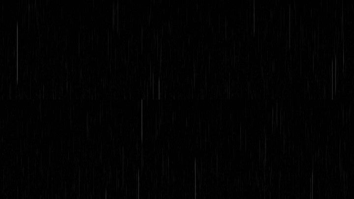 黑屏下雨天