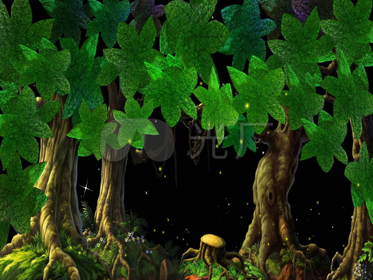儿童舞台剧森林_1440x1080_高清视频素材下载(编号:2684928)_舞台背景
