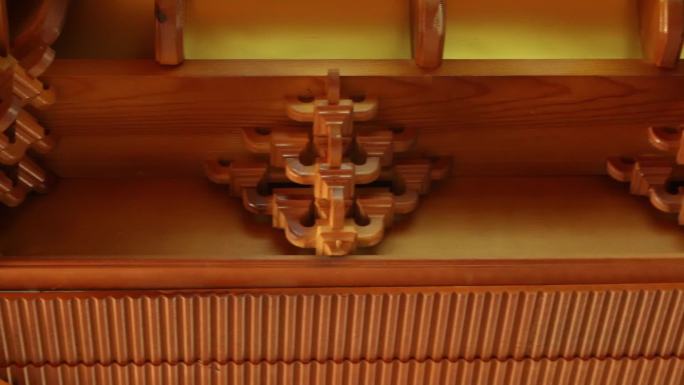 木质建筑装饰视频素材