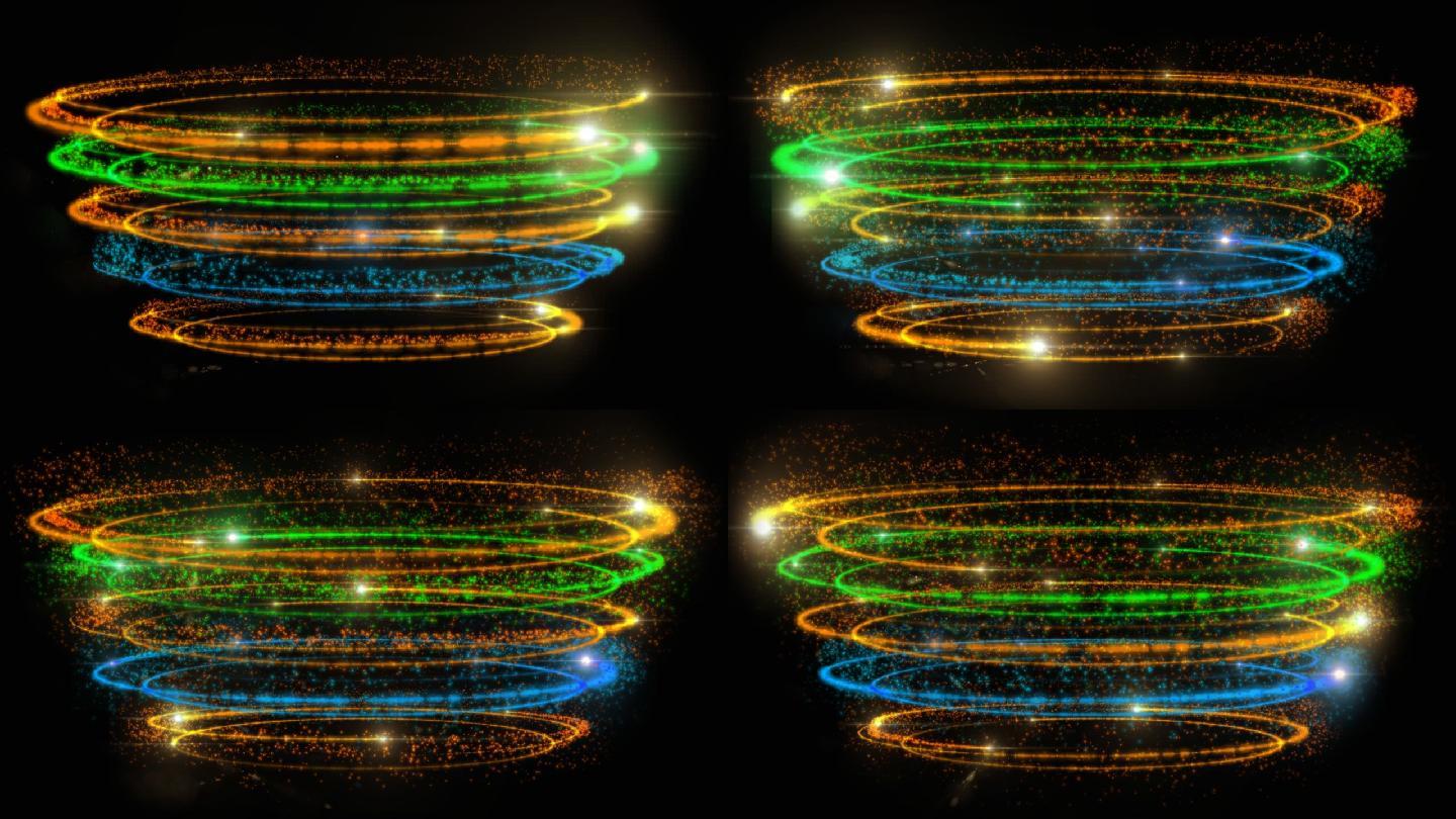 彩色粒子旋涡