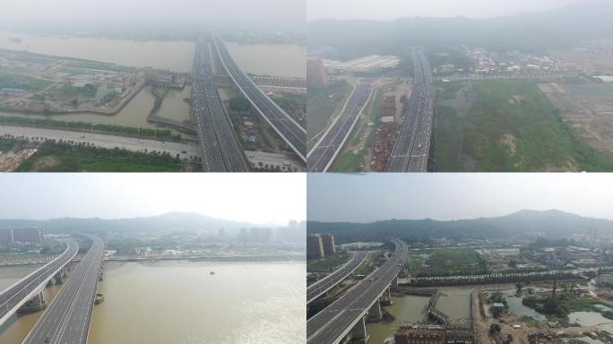 龙海九龙江大桥航拍2
