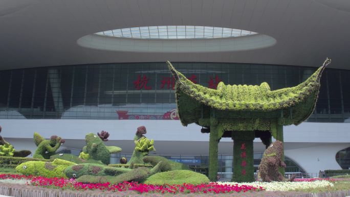 浙江杭州东站高铁站站前广场1