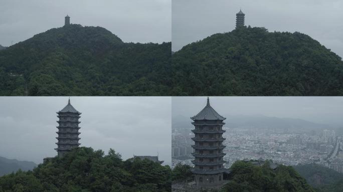 浙江台州风光路桥区大人尖航拍1