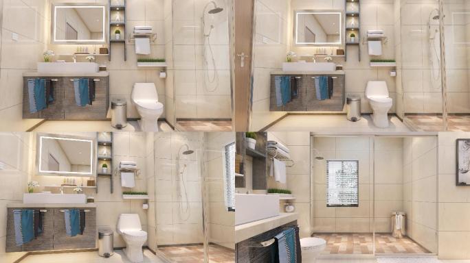 3d动画-洗手间浴室