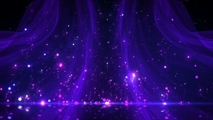 【原创】唯美浪漫梦幻粉紫色粒子绸子纱幔