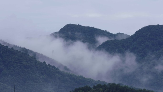 山间雾气升腾