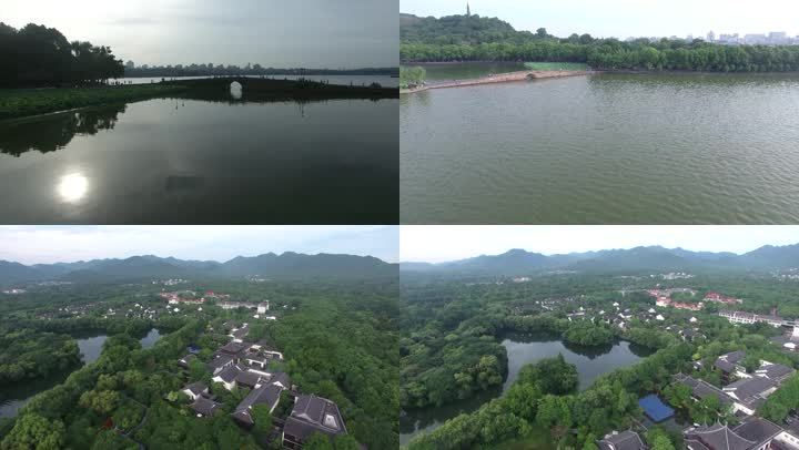 杭州西湖航拍