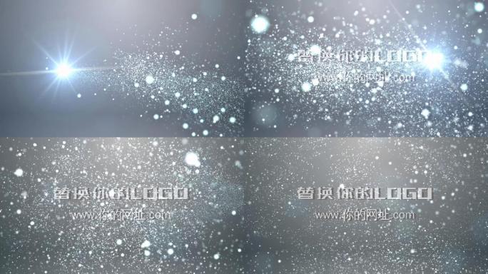 会声会影大气唯美粒子光效logo开场片头