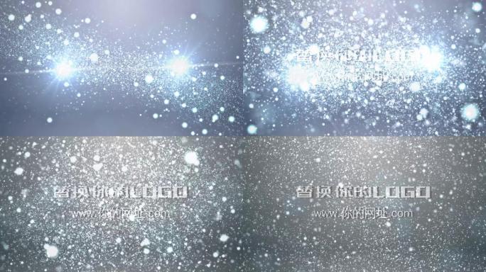 会声会影唯美粒子光效logo开场片头模板