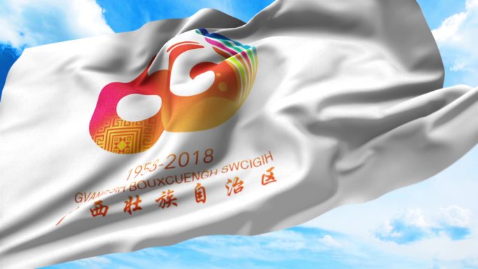 广西60周年旗帜