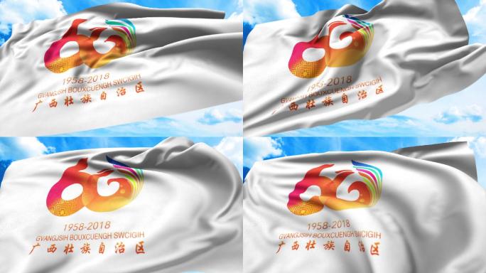 广西60周年旗帜