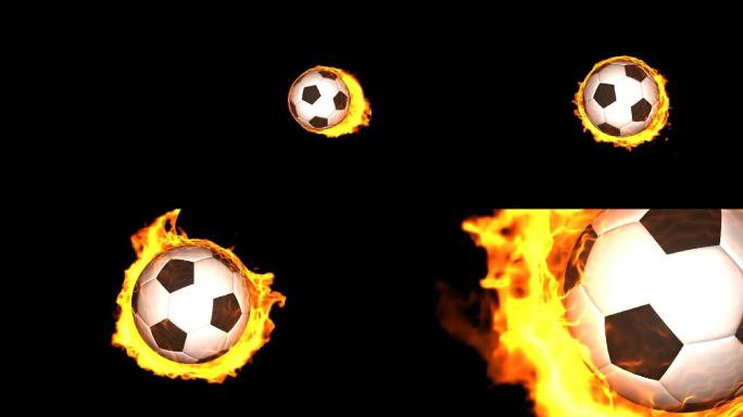 世界杯火焰足球演绎