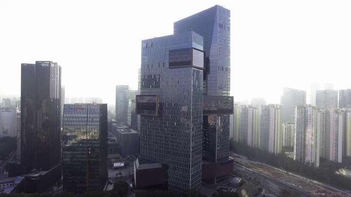 腾讯滨海大厦4K航拍