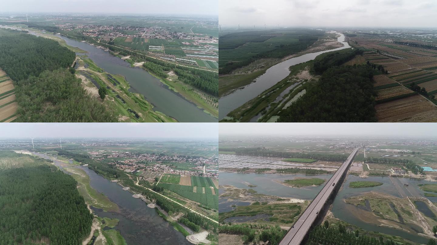039航拍滦河桥2.7K视频素材
