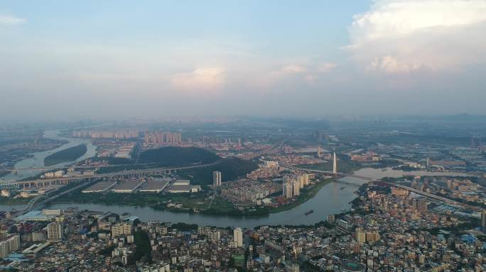 航拍镜头——三山新城超大景