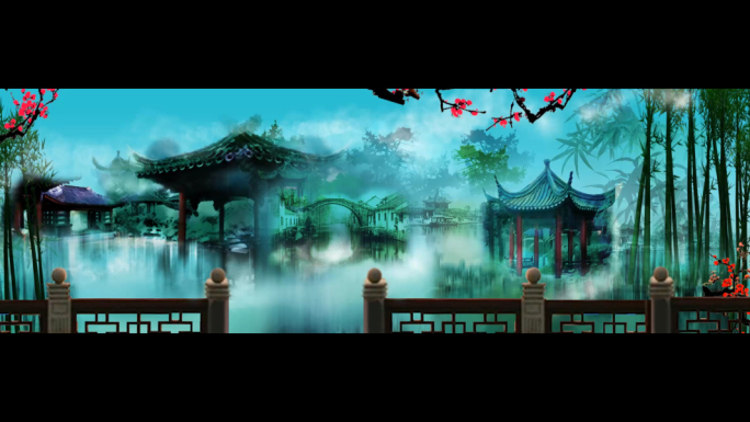 【原创】超清中国风水墨山水背景01