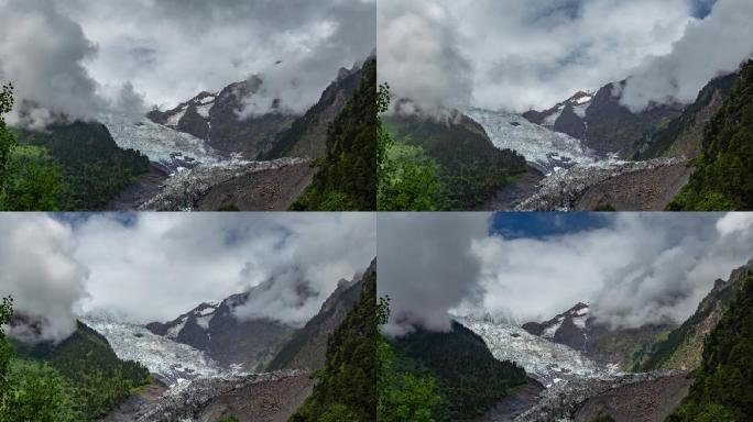 雪山延时摄影