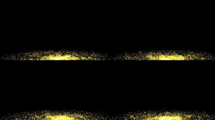 金色粒子海飘动循环带通道
