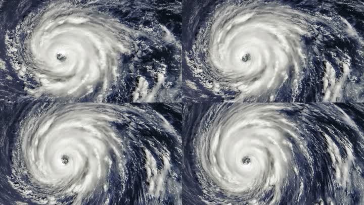 飓风形成云海旋风气象自然雨卫星