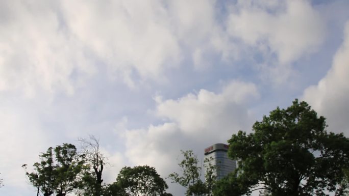 广州夏天早晨的天空云彩20180715-