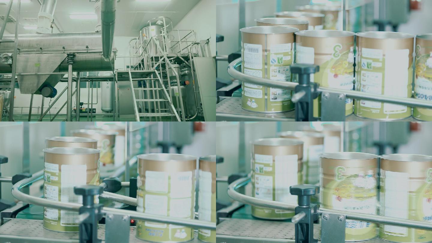 奶粉灌装车间羊奶粉加工厂自动化生产流水线
