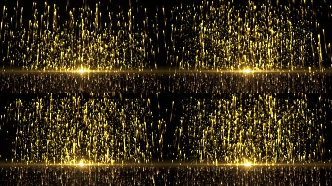 金色粒子背景LED视频