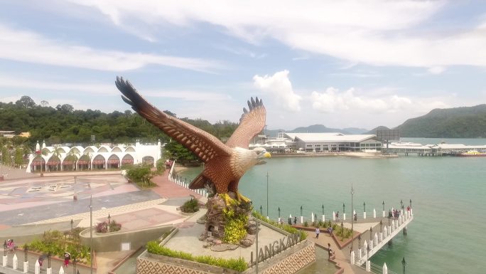 马来西亚兰卡威海航拍旅游老鹰岛