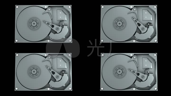 电脑硬盘硬盘工作原理三维硬盘_1920X1080_