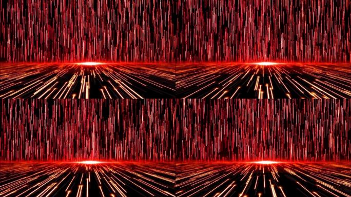2018年粒子背景红色LED动态视频