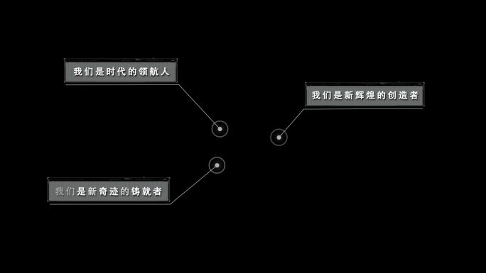 位置地点科技字幕跟踪文字图片展示