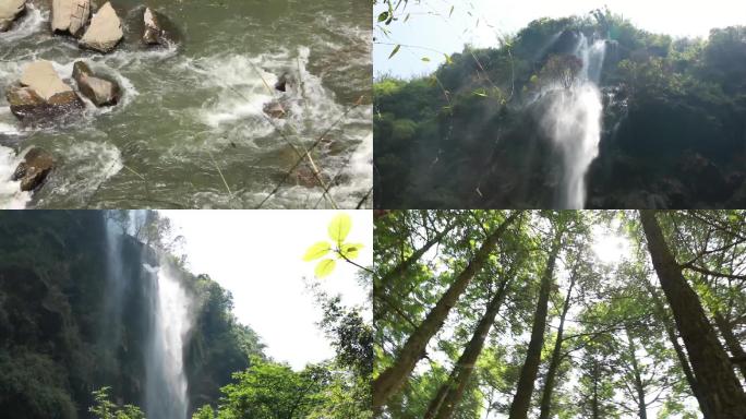 实拍贵州马岭河峡谷瀑布