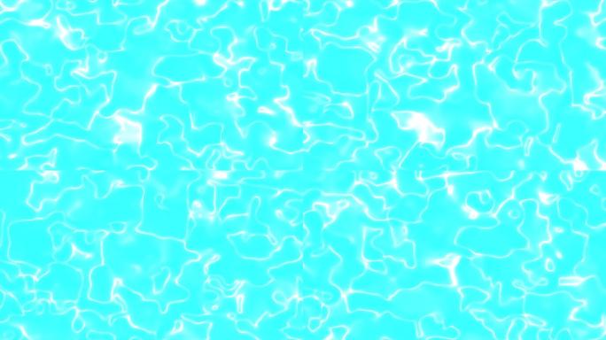 梦幻泳池水面波纹天蓝光照