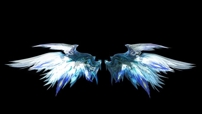 青色翅膀逶明通道可做循环动画