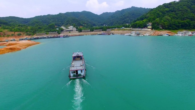 河源市万绿湖新丰江水库航拍视频