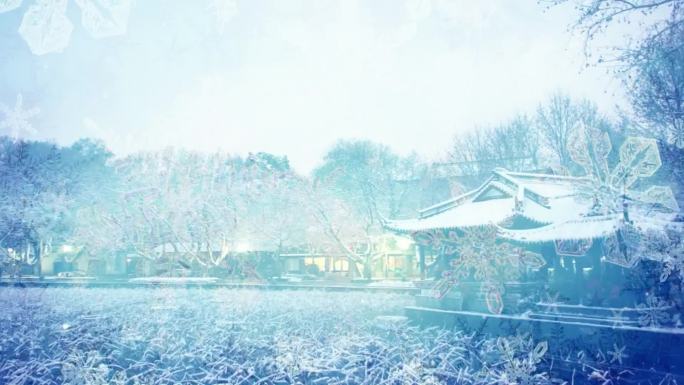 许嵩《断桥残雪》舞台背景 音画同步