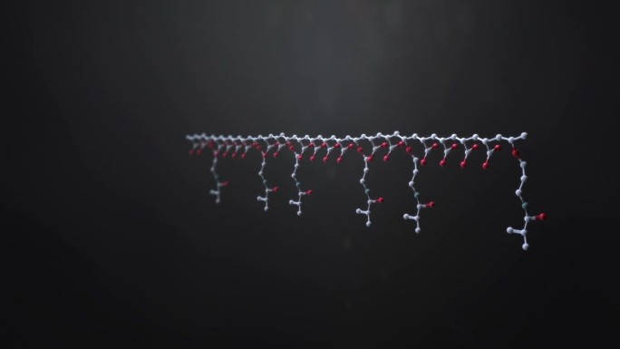 3D三维原子分子组合DNA排列动画