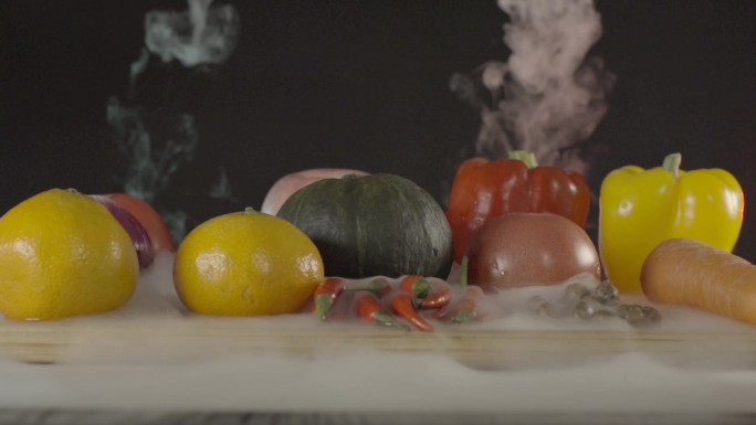 高清升格镜头拍摄水果蔬菜
