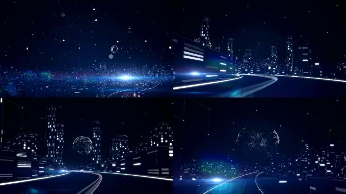 智慧城市未来科技片头动画